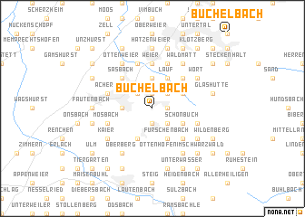 map of Büchelbach