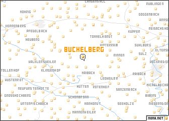 map of Büchelberg
