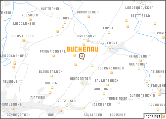 map of Büchenau