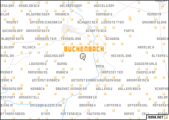 map of Büchenbach