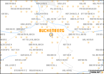 map of Büchenberg