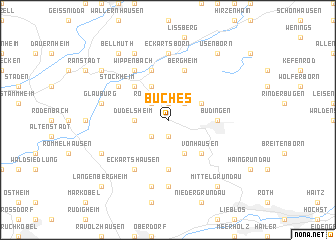 map of Büches