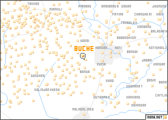 map of Būche