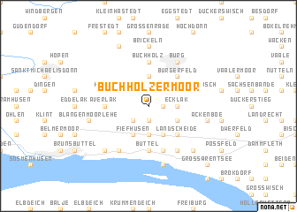 map of Buchholzermoor