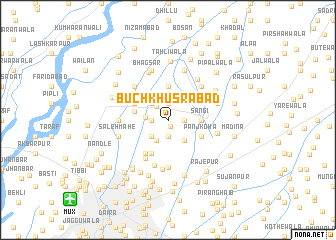 map of Būch Khusrābād