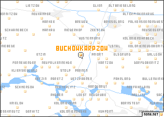 map of Buchow-Karpzow
