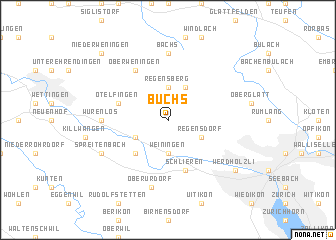 map of Buchs