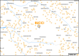 map of Bučići