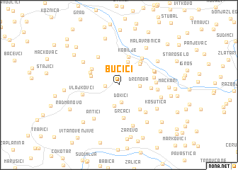 map of Bučići