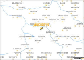 map of Bučionys