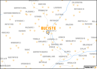 map of Bučište