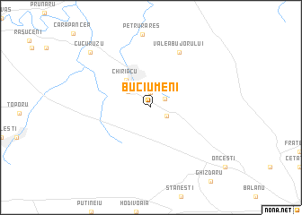 map of Buciumeni