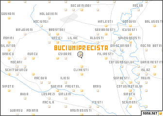 map of Buciumi-Precista