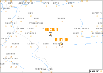 map of Bucium