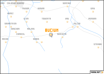 map of Bucium