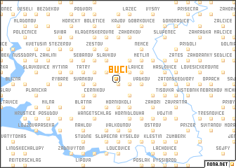 map of Bučí