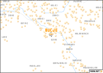 map of Bučje