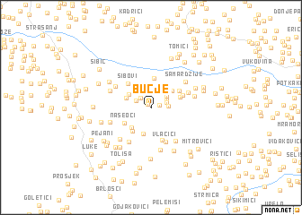 map of Bučje