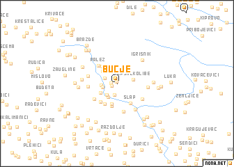 map of Bučje