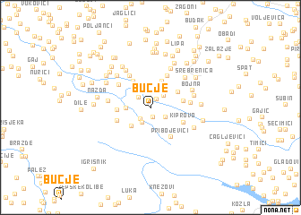 map of Bučje