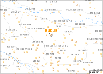 map of Bučje