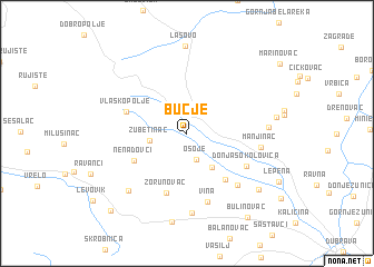 map of Bučje