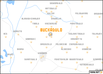 map of Buckadůlő