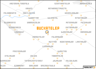 map of Buckatelep