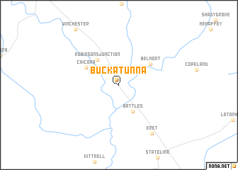map of Buckatunna