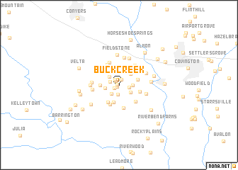 map of Buck Creek