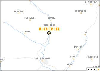 map of Buck Creek