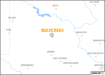 map of Buck Creek