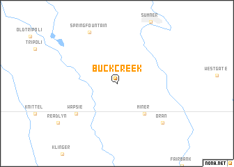 map of Buck Creek