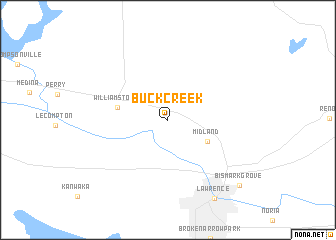 map of Buck Creek