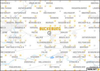 map of Bückeburg