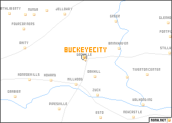 map of Buckeye City