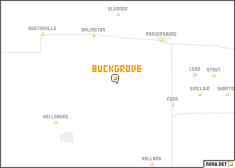 map of Buck Grove