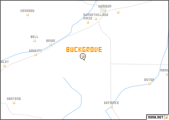 map of Buck Grove