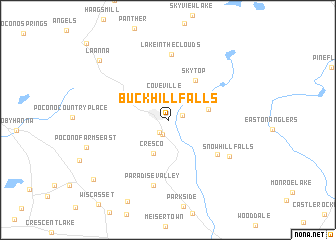 map of Buck Hill Falls