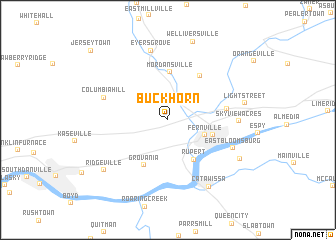 map of Buckhorn