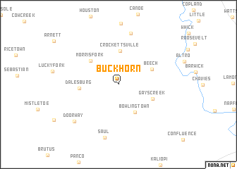 map of Buckhorn