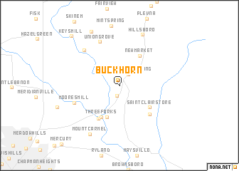 map of Buckhorn