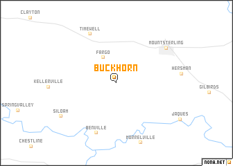 map of Buckhorn