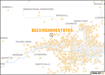 map of Buckingham Estates