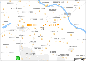 map of Buckingham Valley