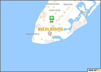 map of Buck Landing