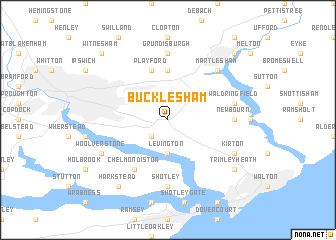 map of Bucklesham