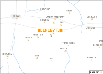 map of Buckleytown