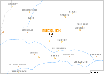 map of Bucklick