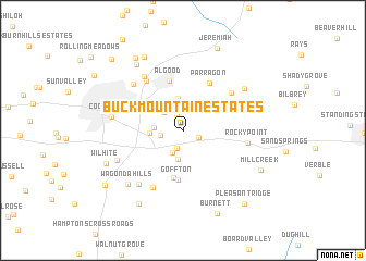 map of Buck Mountain Estates